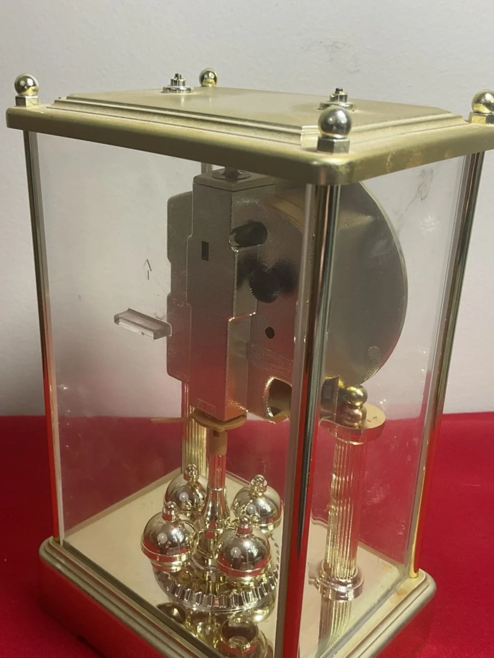 Elgin Quartz Anniversary Mantel Clock – Made in Japan, Classic Gold Tone
